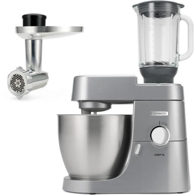 Robot pâtissier multifonction Kenwood Chef XL Blender + Hachoir métal KVL4170S
