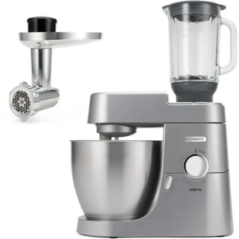 Robot pâtissier multifonction Kenwood Chef XL Blender + Hachoir métal KVL4170S