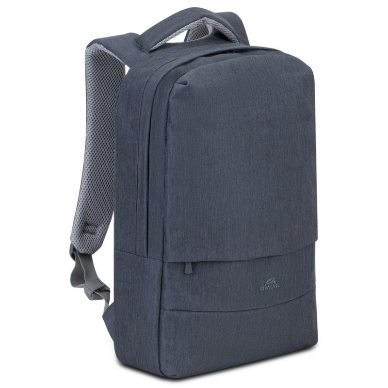 Sac à dos antivol pour pc portable 15.6" RivaCase 7562 / Gris Bleu Foncé