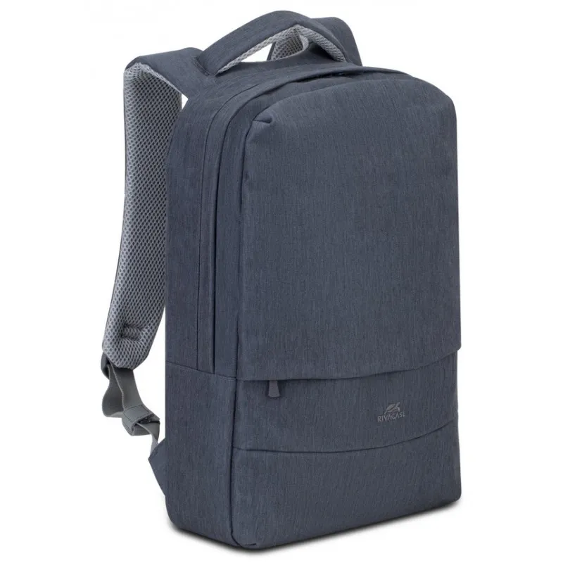 Sac à dos antivol pour pc portable 15.6" RivaCase 7562 / Gris Bleu Foncé