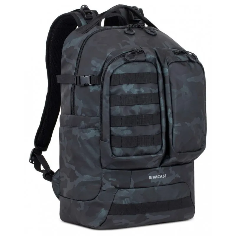 Sac à dos RivaCase navy camo / 17.3" / 32L
