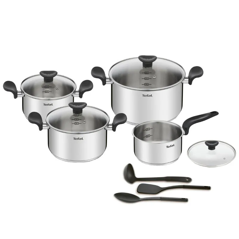 Set De Cuisine TEFAL 11 Pièces / Inox / E308SB74