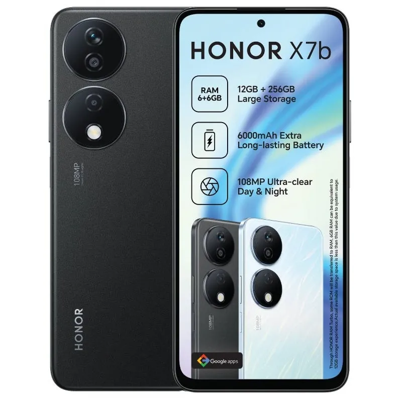 Smartphone HONOR X7b / 6 Go / 256 Go / Noir