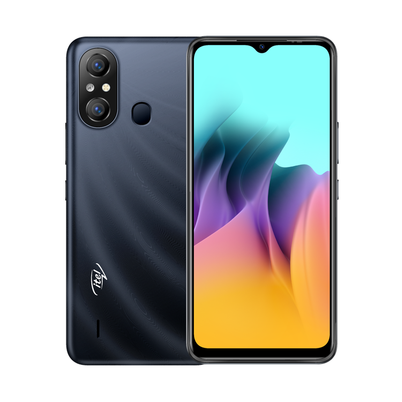 Smartphone Itel A58 PRO / 4G / Double SIM / 2 Go / 32 Go / Noir
