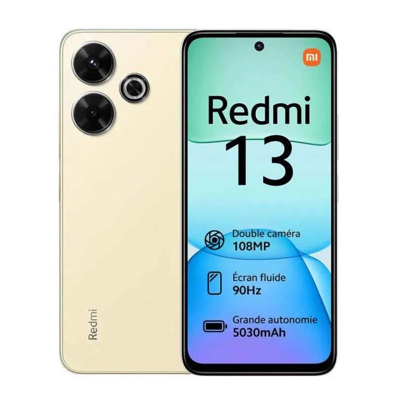 Smartphone XIAOMI Redmi 13 8 Go 256Go - GOLD