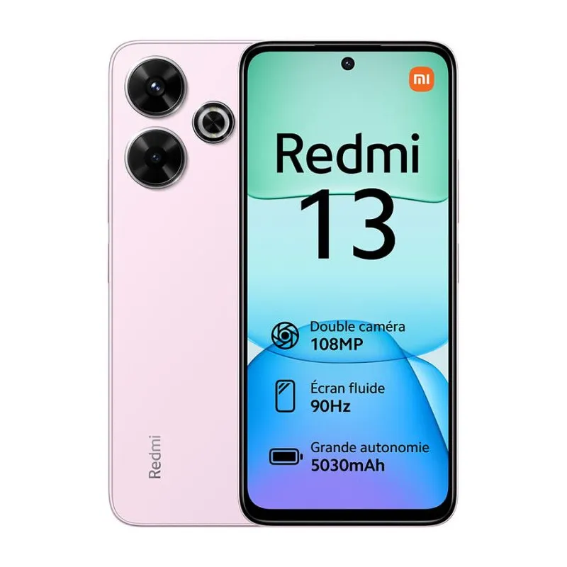 Smartphone XIAOMI Redmi 13 8Go 128Go - ROSE