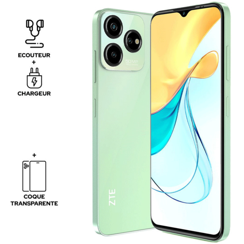 Smartphone ZTE V50 DESIGN 4G / 8 Go / 128 Go / Vert