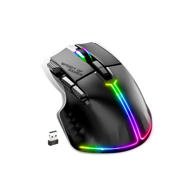 Souris Gamer sans fil Spirit of Gamer PRO M5 DARK 8000 DPI - NOIR