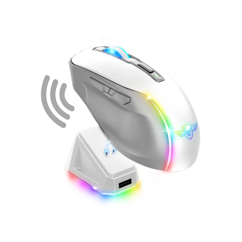 Souris Gaming Sans Fil Spirit of Gamer ELITE M50 ARTIC / RGB / Blanc