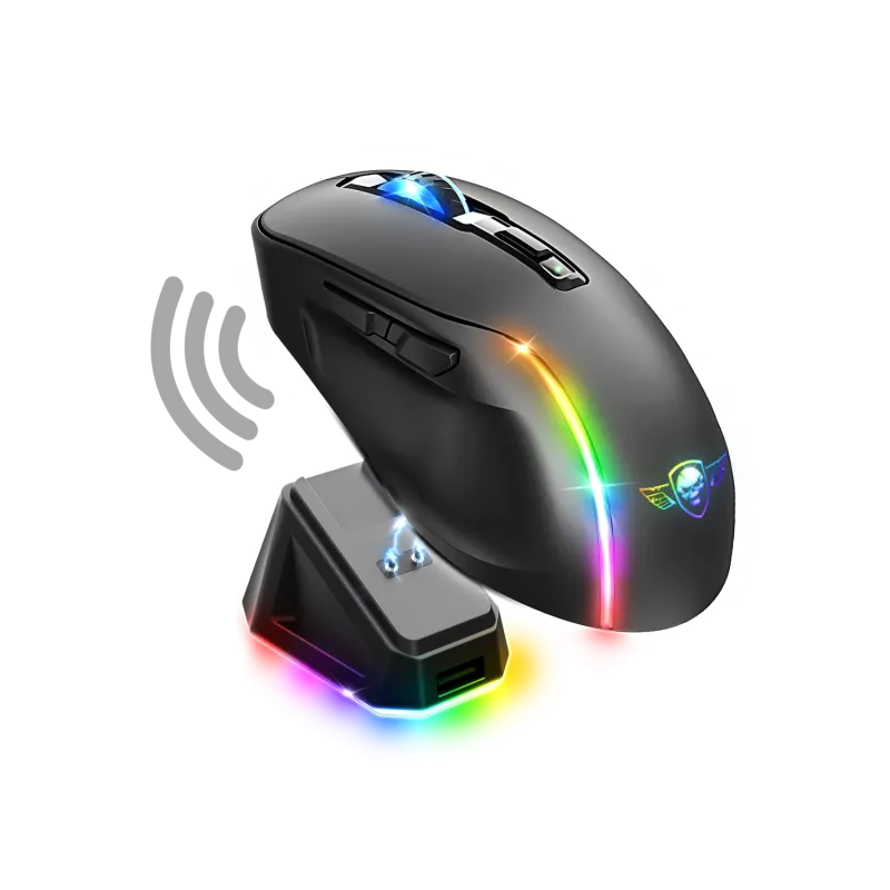 Souris Gaming Sans Fil Spirit of Gamer ELITE M50 DARK / RGB / Noir