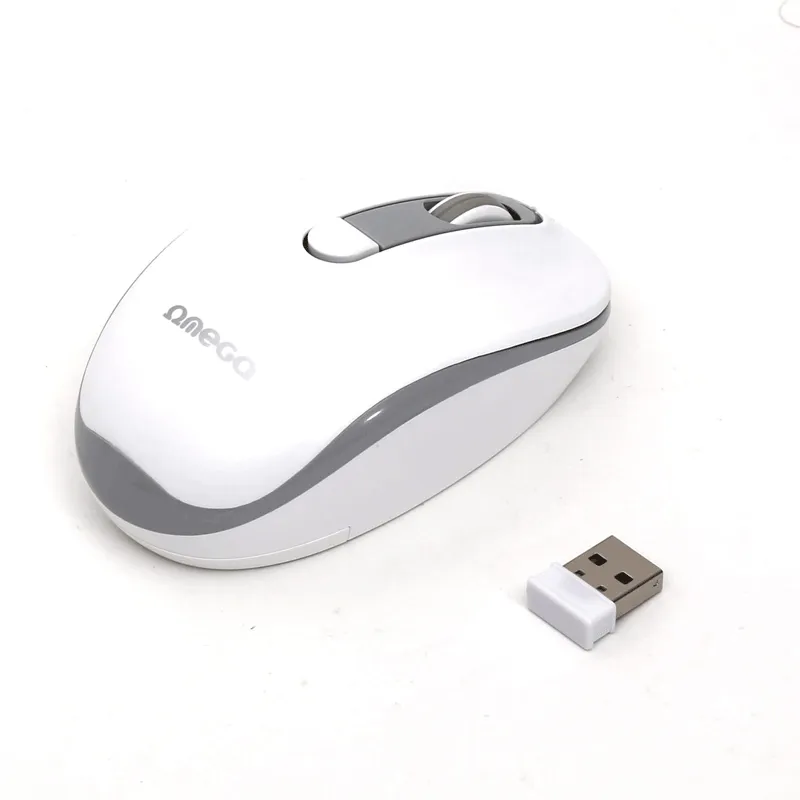 SOURIS OMEGA SANS FIL 1600DPI Blanc/Gris
