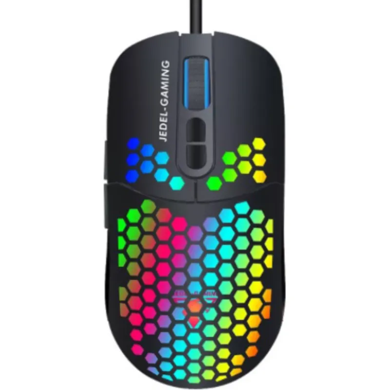 SOURIS OPTIQUE FILAIRE GAMER JEDEL GM1100 7D RGB / NOIR