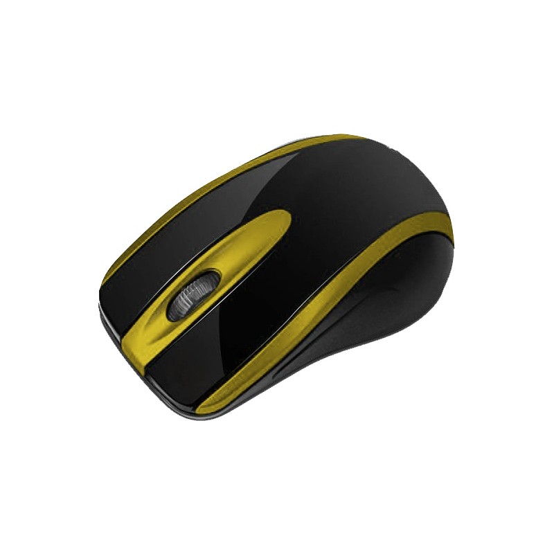Souris Optique USB Macro M555 / Noir & Jaune