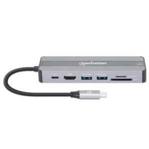 Station d'accueil MANHATTAN  7 EN 1 USB-C / GRIS