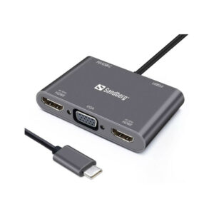 Station d'accueil SANDBERG Dock USB-C / Gris