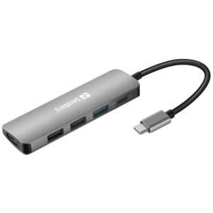 Station d'accueil Sandberg USB-C / Aluminium