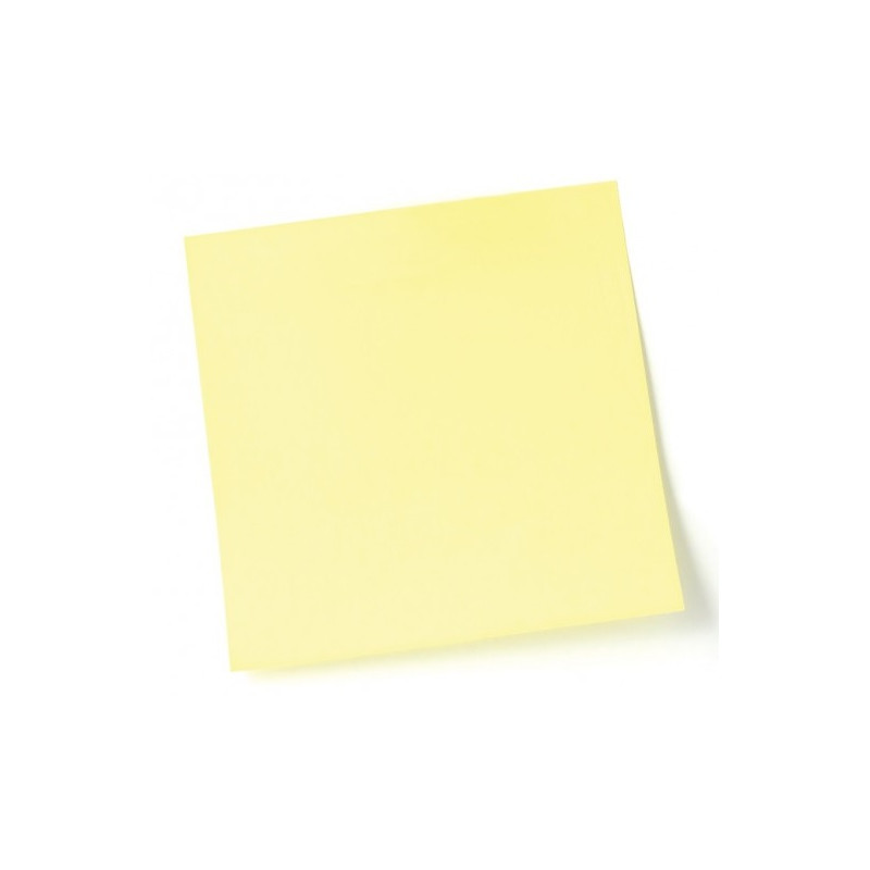 Stick Note 100 Feuilles 76 x 76 mm / Jaune Pastel