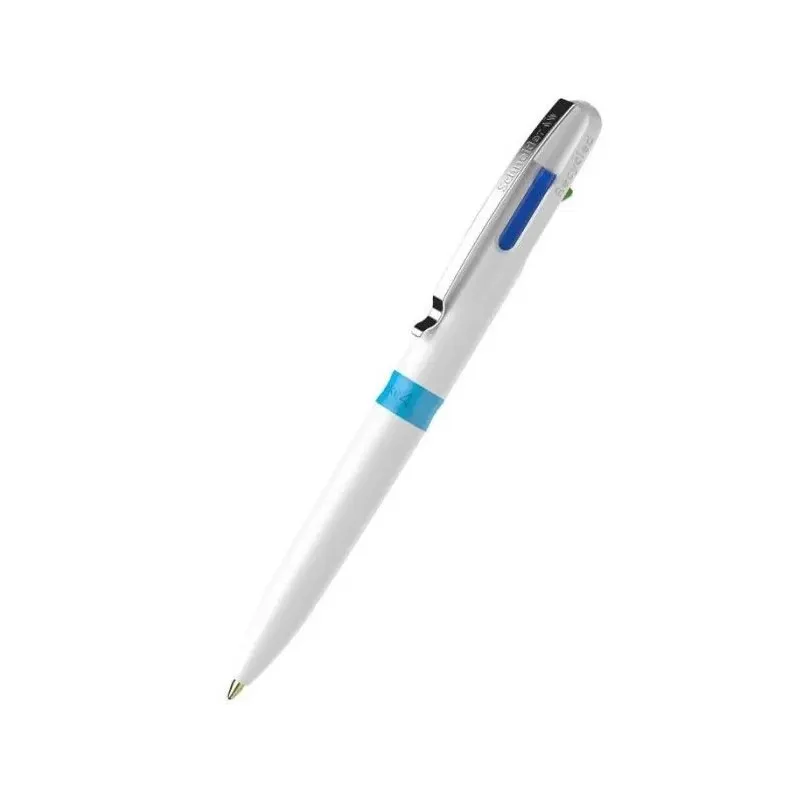 Stylo à Bille Schneider Take 4 Quatres Couleurs / Blanc