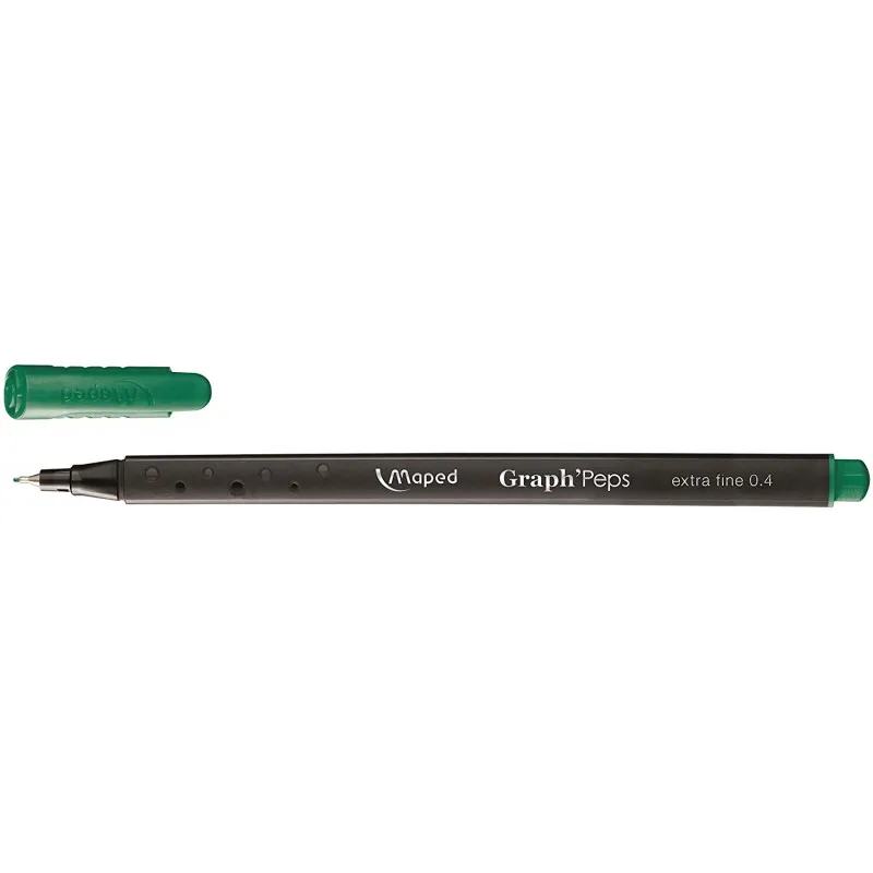 Stylo Feutre Graph'Perps Maped Pointe Fine 0.4 mm / Vert Golf