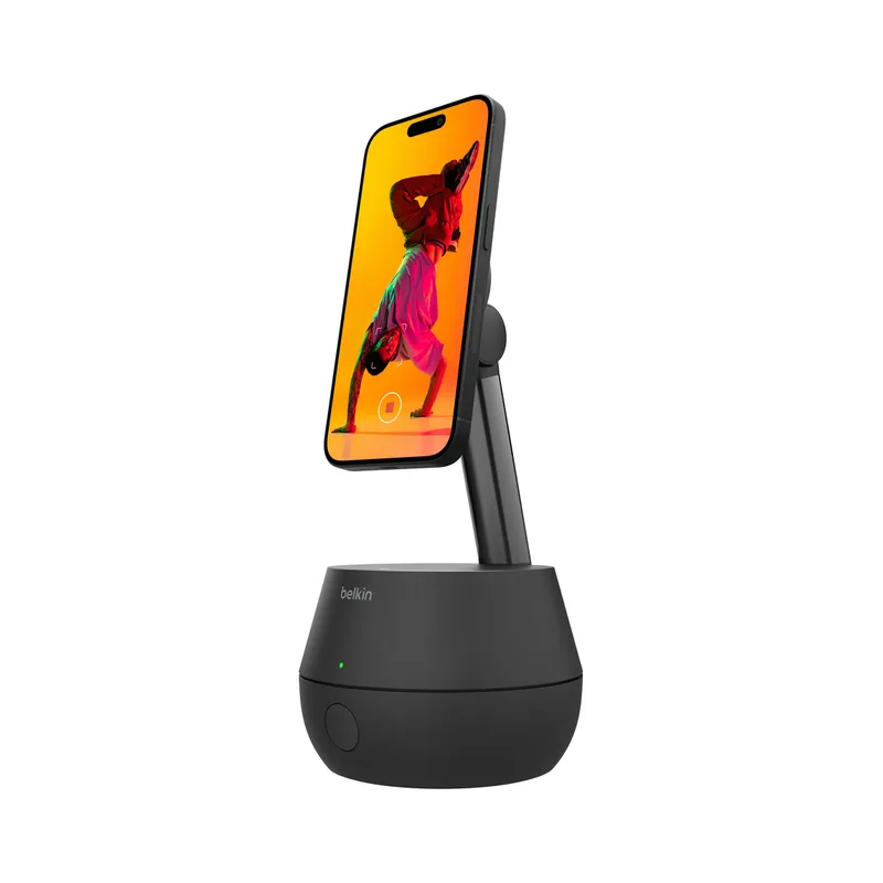 Support rotatif Pro avec détection automatique et DockKit Belkin pour Smartphone / 360° / Noir