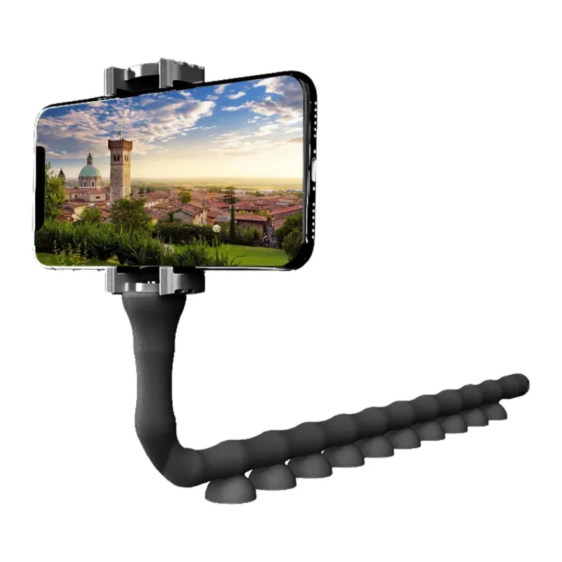 SUPPORT SMARTPHONE À VENTOUSE / Noir