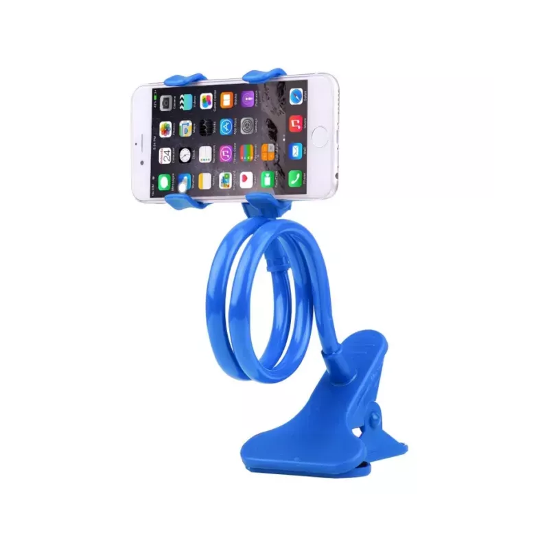 Support universel flexible pour Smartphone / Rotation à 360° / Bleu