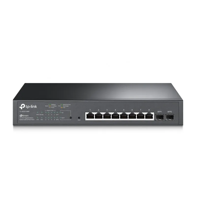 Switch administrable TP-LINK TL-SG2210P 8 ports PoE+ et 2 ports SFP Gigabit