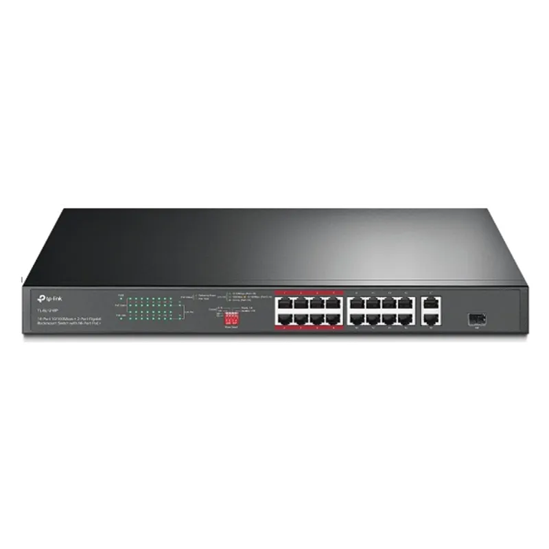 Switch TP-LINK 16 ports 10/100 Mbps + 2 ports Gigabit + 1 Ports SFP