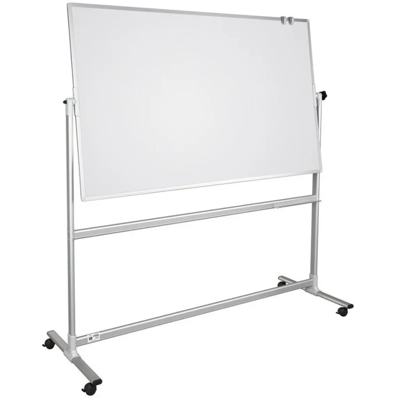 TABLEAU BLANC 2X3 MAGNETIQUE DOUBLE FACE PIVOTANT / 90 x 120 CM