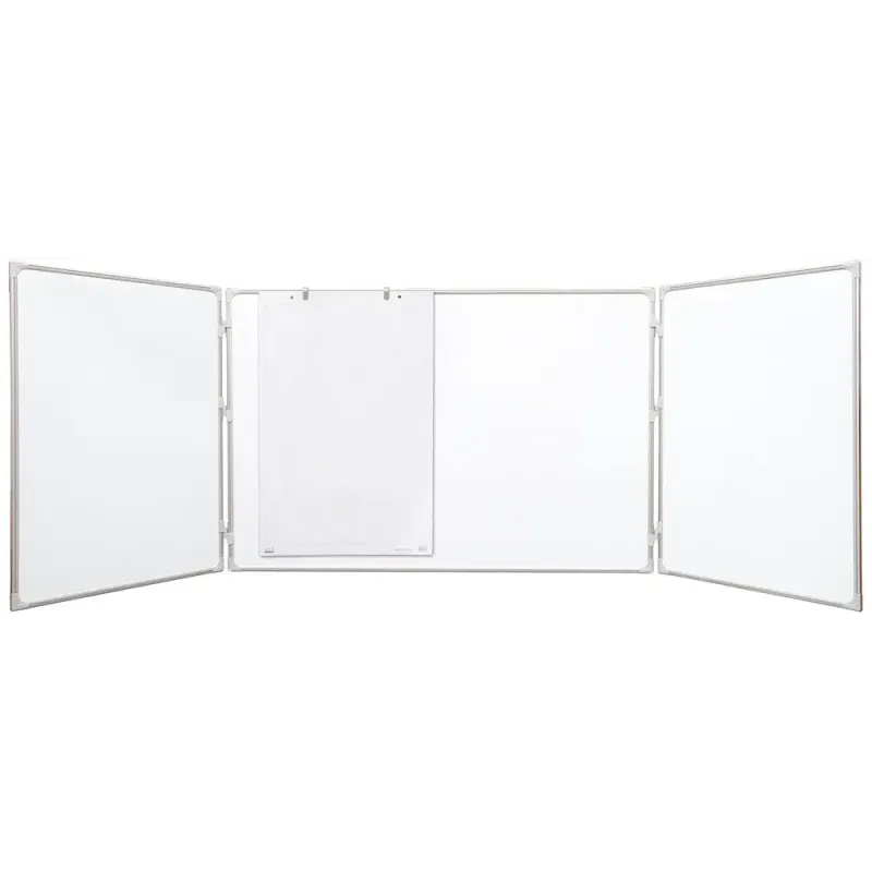 TABLEAU BLANC 2X3 MAGNETIQUE MULTI PANNEAUX /120 x 90 CM /240°