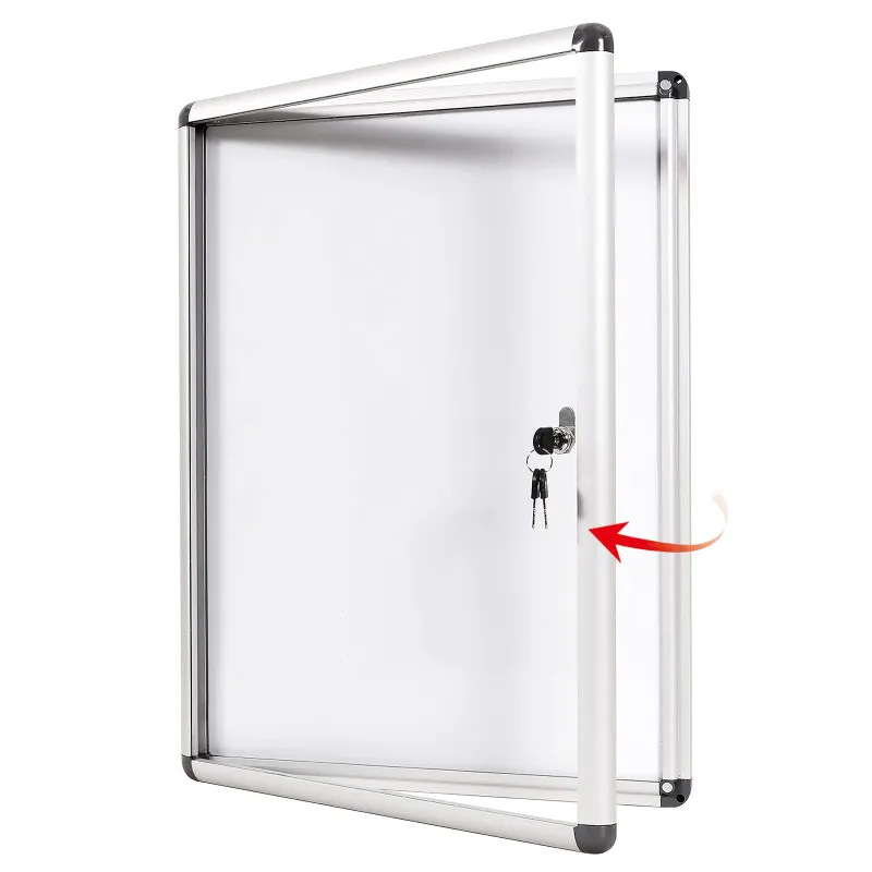Tableau Vitrine blanc Cadre Aluminium / 104X102 / 12x A4