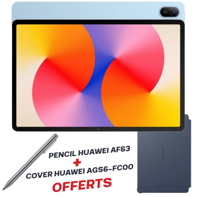 Tablette HUAWEI MatePad SE 11" Wi-Fi / 8 Go / 128 Go / Bleu Avec Pencil Huawei AF63 + Cover Huawei AGS6-FC00 Offerts