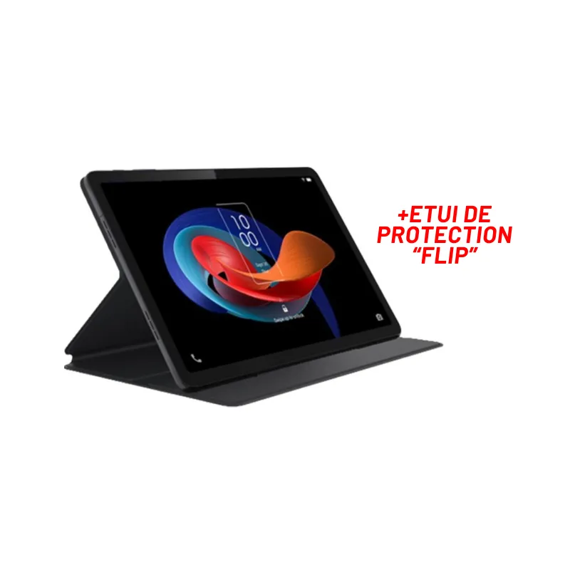Tablette TCL TAB 10" Gen 2 4G / 4 Go / 64 Go / Gris + ETUI de protection "FLIP"