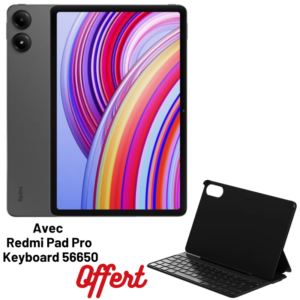 Tablette Xiaomi Redmi Pad Pro 12.1" / 8 Go / 256 Go / 5G / Gris Avec Redmi Pad Pro Keyboard Offert