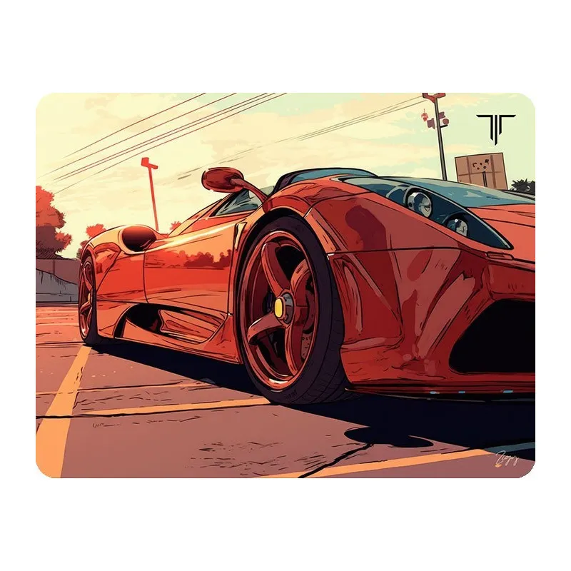 Tapis De Souris Gamer M TITAN M027 FERRARI RED FRONT