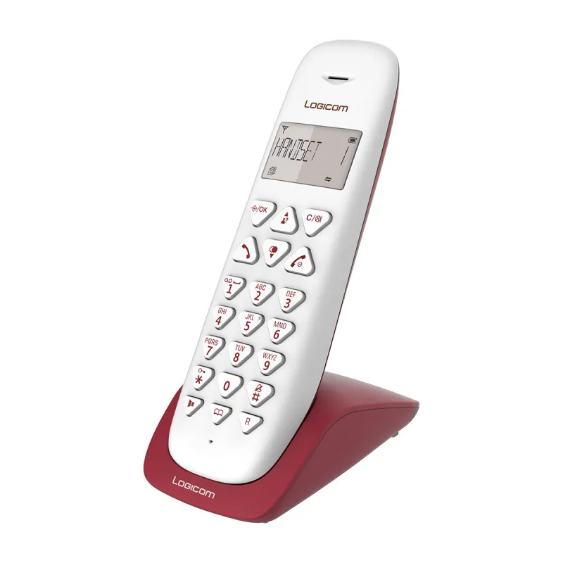 TELEPHONE FIXE SANS FIL LOGICOM VEGA 150 / Framboise