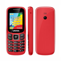 TÉLÉPHONE PORTABLE UNIWA E1803 -ROUGE