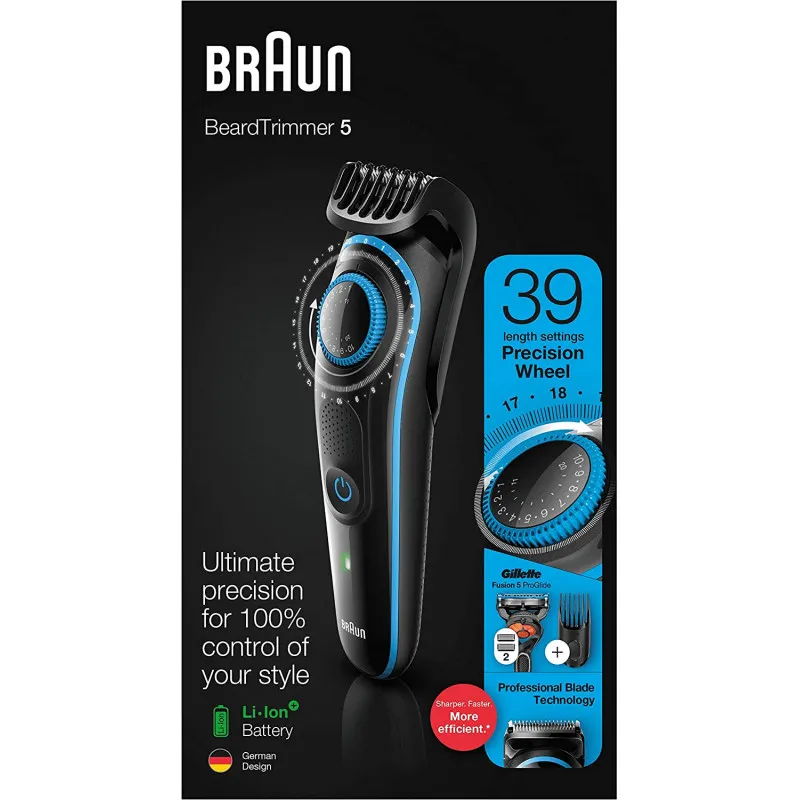 Tondeuse à barbe Braun BT5240 avec Fusion5 ProGlide de Gillette