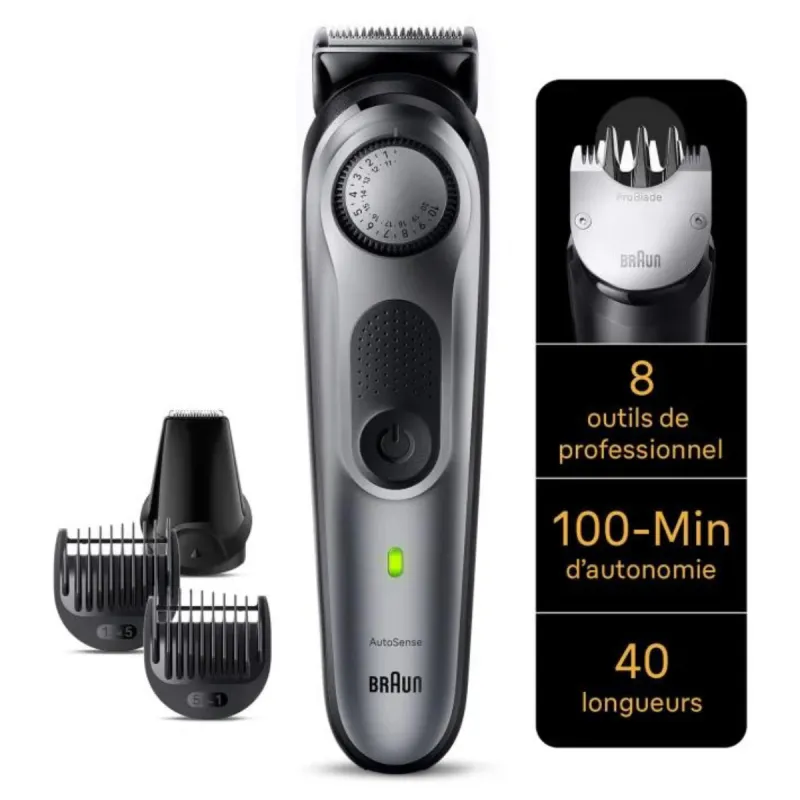 TONDEUSE À BARBE RECHARGEABLE BRAUN SERIES 7 BT7420 / GRIS