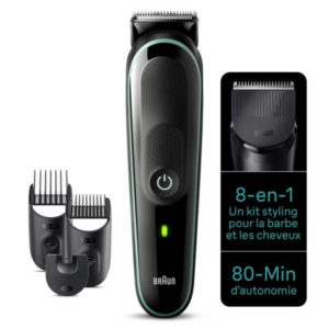 TONDEUSE MULTIFONCTION 8EN1 BRAUN MGK3441 RECHARGEABLE / NOIR