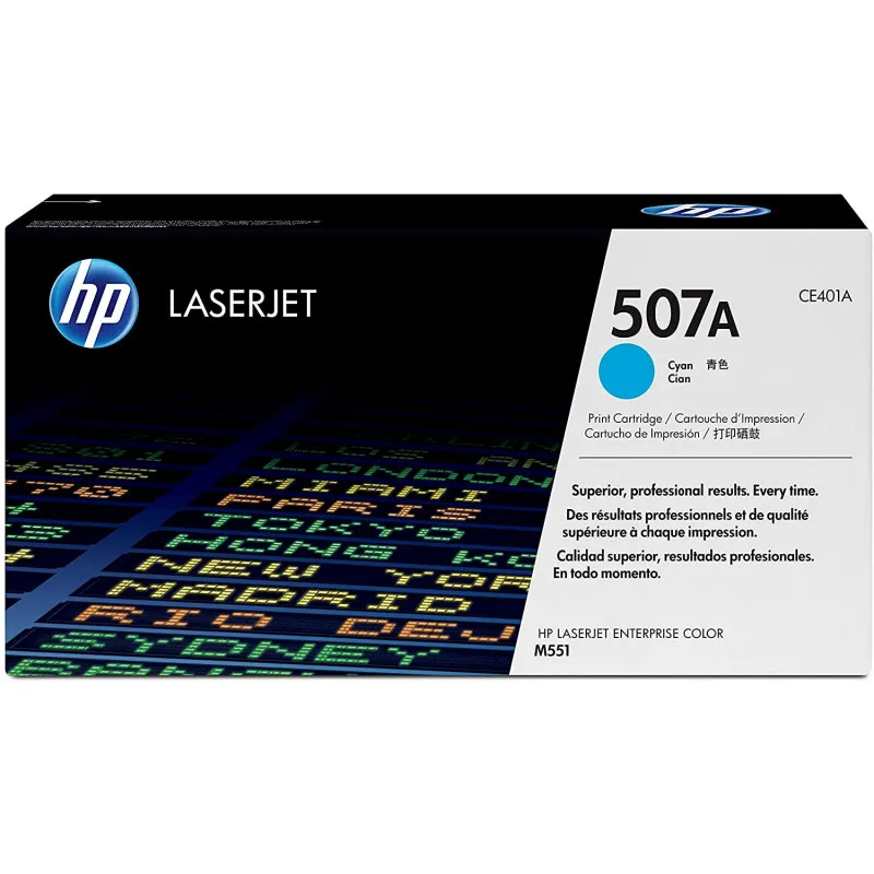 TONER ORIGINAL HP 507A - CE401A / CYAN
