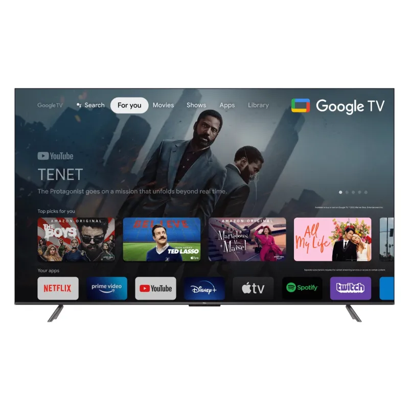 TV TCL P735 50" LED UHD 4K / Smart TV / ANDROID / Noir