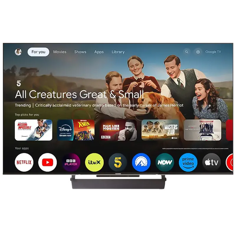 TV TELEFUNKEN 75" QLED TELEFUNKEN G4E  GOOGLE TV 4K - RECEPTEUR INTEGREE MAT