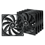 Ventilateur de boîtier Arctic F12 120 MM / 5 Pièces / Noir