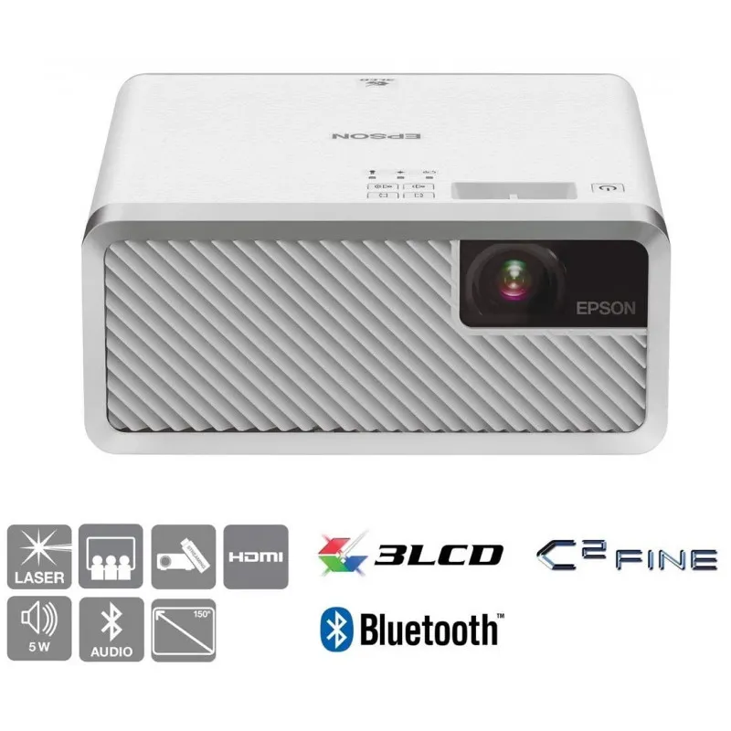 Vidéoprojecteur portable 3LCD HD Ready Epson EF-100 / Blanc