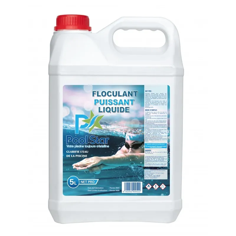 Floculant liquide pour piscine (Net Pro - 5 Floculant 5L)