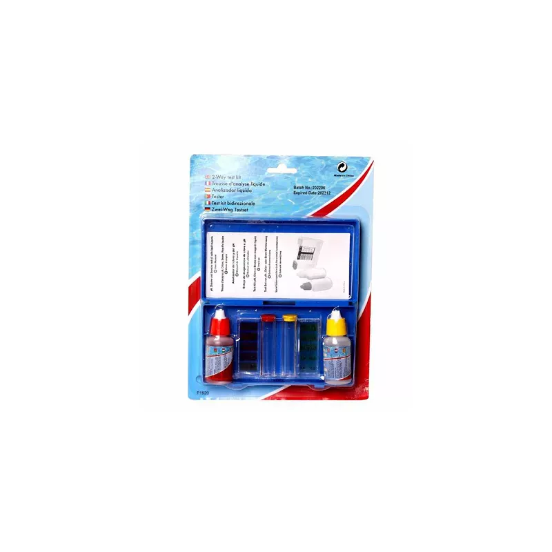 Trousse d’analyse ph et chlore à réactifs liquides