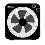 Ventilateur De Table HGE Extra Carré 50W - Noir