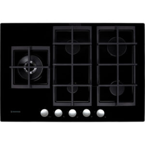 Plaque de cuisson Induction HOOVER / 5 FEUX / 75 cm / NOIR