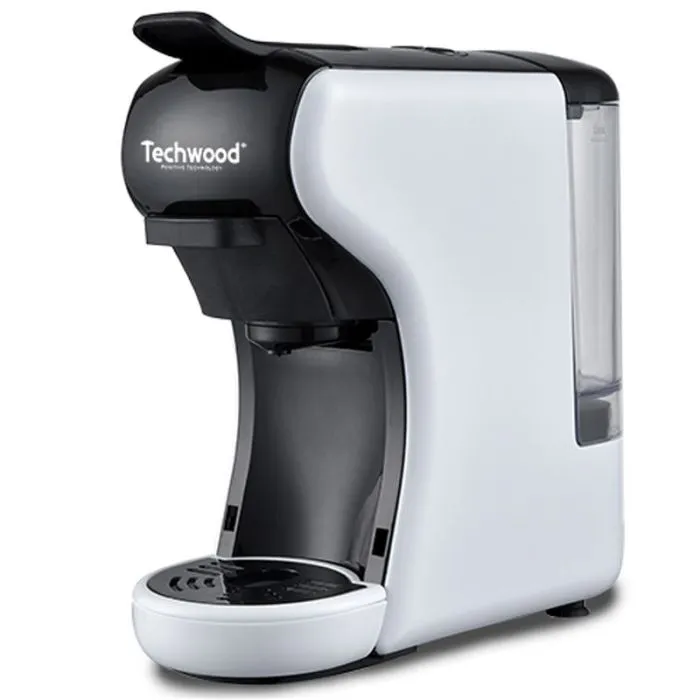 Machine à Café Expresso TECHWOOD Multi-Capsules 1450W - Blanc
